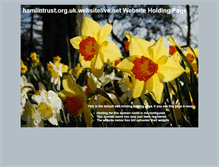 Tablet Screenshot of hamlintrust.org.uk.websitelive.net